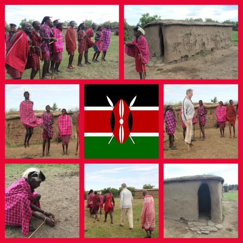 Masai Village collage