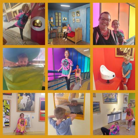 Art museum collage